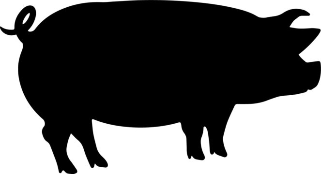 recommend clip art: Pig Silhouette SVG Pig Vector SVG