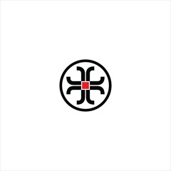 letter r logo vector template plus