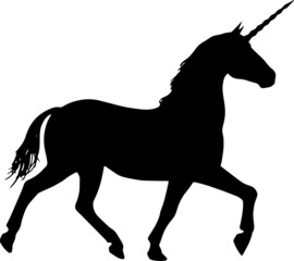 Fototapeta na wymiar Unicorn Silhouette SVG Unicorn Clipart