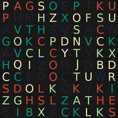 Abstract Geometric Pattern generative computational art illustration