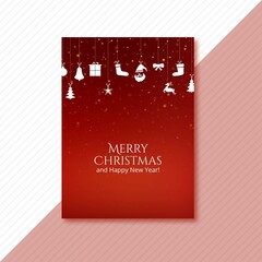 Beautiful christmas holiday template card background