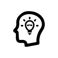 Creative idea thinking icon