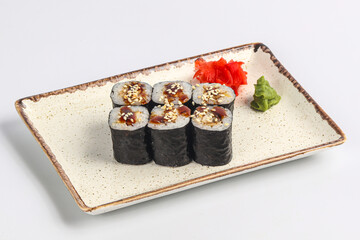 Japanese roll maki with eel