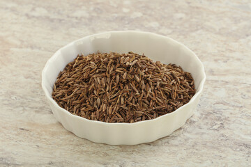 Zira seeds in the bowl