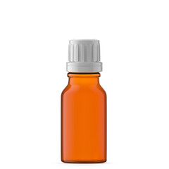 15 ml Amber Glass Essential Oil. Isolated