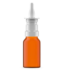 15 ml Amber Glass Nasal Spray. Isolated