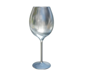 empty wine glass 3d icon