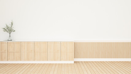 Empty kitchen or pantry room design image for property delvelopment. 3D Illustration