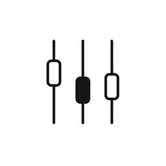 Obraz premium Filter control icons symbol vector elements for infographic web