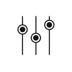 Filter control icons symbol vector elements for infographic web