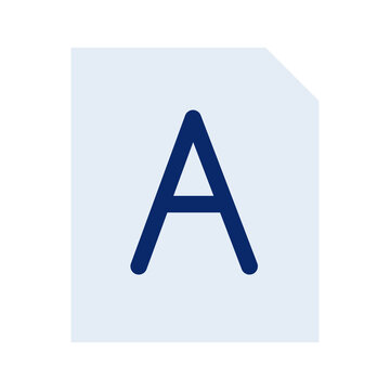 Font file Isolated Vector icon which can easily modify or edit

