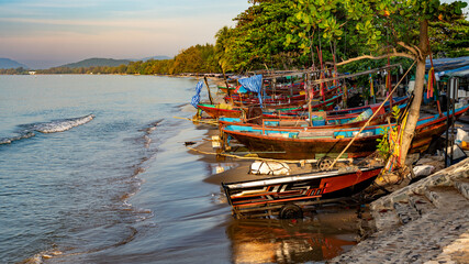 Fototapeta na wymiar Fishing Villages and Islands in Thailand
