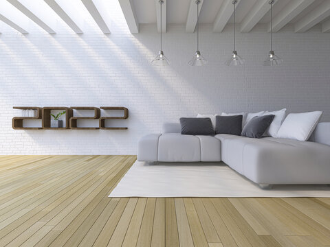 3d rendering image of 2022 shelf in living room