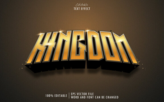 Kingdom Gold Text Effect Premium