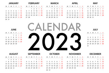 Calendar planner for 2023 Week Starts Monday