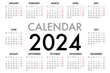 Calendar planner for 2024 Week Starts Monday