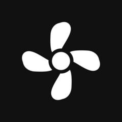 Fan icon on grey background