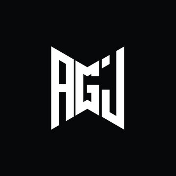 AGJ letter logo creative design. AGJ unique design
