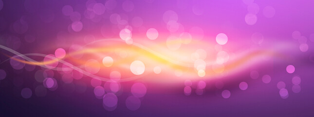 Abstract bokeh background purple and black