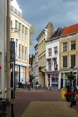 Fototapeta na wymiar Old streets and buildings in Gouda, Netherlands