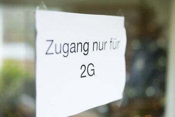 Symbolbild Corona-Virus, Zugang nur mit 2G