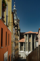 Buildings and streets in the city of Vitoria, Spain