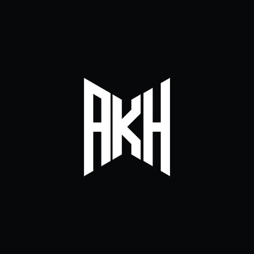 AKH letter logo creative design. AKH unique design
