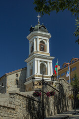 Clear summer day in city of Plovdiv, Bulgaria