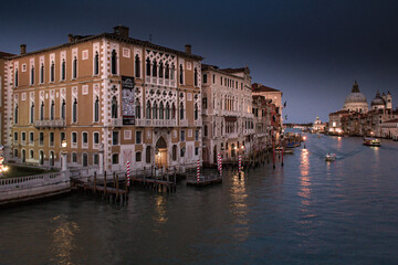 Plakat Beautiful view of old colorful buildings in Venice, Italy in summer