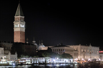 Naklejka premium Beautiful view of old colorful buildings in Venice, Italy in summer