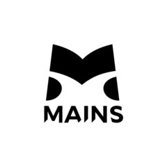 Letter M Simple Geometric Monogram Logo. Abstract Letter M Logo Vector Design.