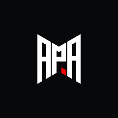 APA letter logo creative design. APA unique design
 - obrazy, fototapety, plakaty