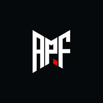 APF letter logo creative design. APF unique design
