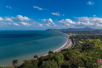 Obraz premium A view from Killiney Hill over Dublin Bay, Ireland