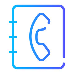 contacts gradient icon