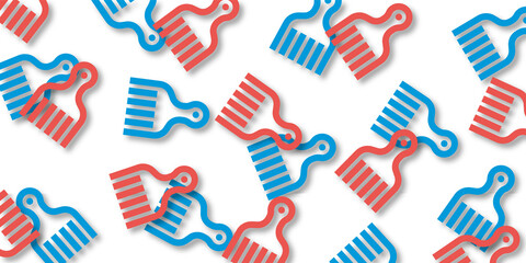 Afro pick pattern background wallpaper (Hip hop Item series,shadowed version,JPEG)