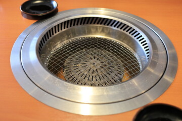 焼肉用丸形無煙ロースター