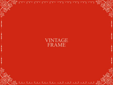 Abstract Vintage Frame Free Vector Background