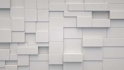 Abstract background from random cube blocks