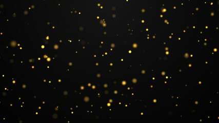 Flicker abstract Particles. Golden dust background.