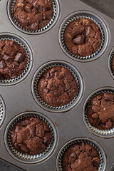 chocolate brownie muffins