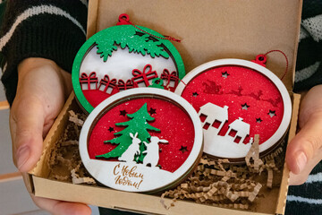 Christmas tree toys New Year
