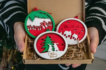 Christmas tree toys New Year
