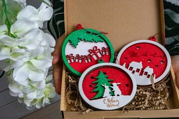 Christmas tree toys New Year
