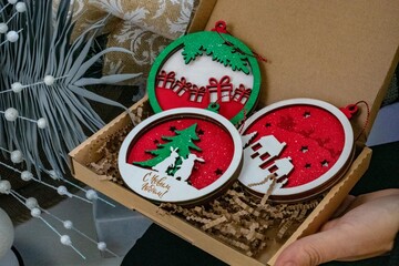 Christmas tree toys New Year
