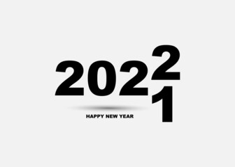 2022 Happy New Year. Creative concept design template