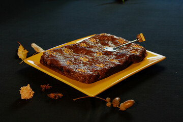 gâteau au chocolat et noix 