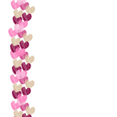 Background with hearts. Valentine's Day. 