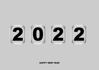 2022 Happy New Year. Creative concept design template