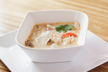 Asian chicken coco creme soup